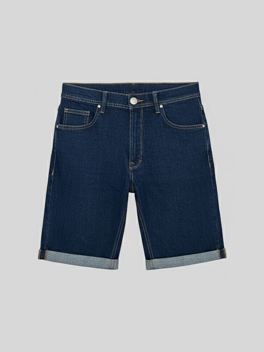 BERMUDA JEAN BIZON - Navy 
