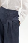 Pantalón Super Culotte en Twill Azul Piedra