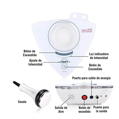 Equipo Cavitador Ultra Cavitación Ultrasonido Nº1 Blanco