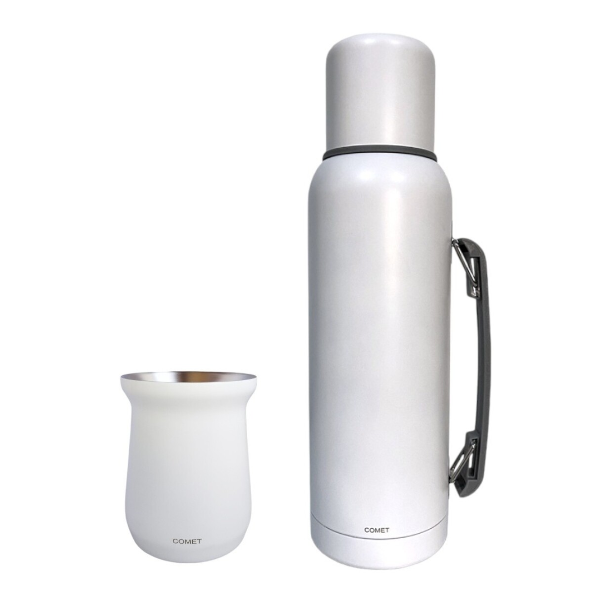 Set Comet Termo 1L Acero Inoxidable + Mate 160ML W100135 - BLANCO 