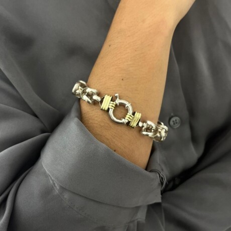 Pulsera Nudo - Plata y Oro Pulsera Nudo - Plata y Oro