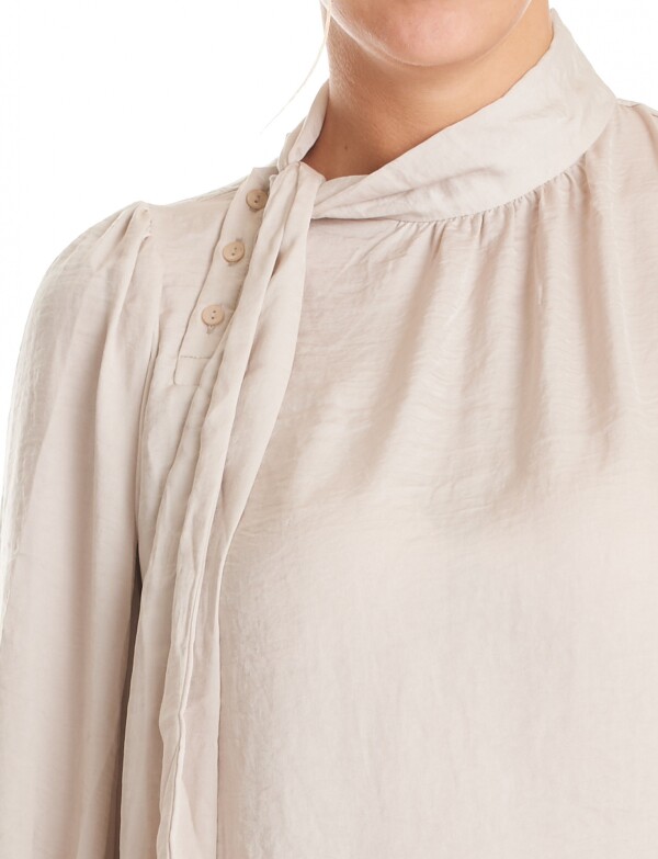 Blusa Lazo & Botones BEIGE CLARO