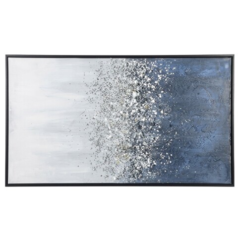 CUADRO RECT DET GRIS C/RELIEVE 45X90CM Unica