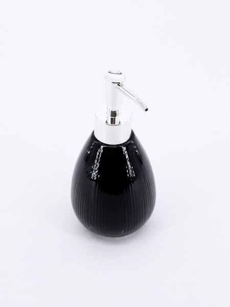 DISPENSADOR CERÁMICA NEO 11X17.4 CM (12) NEGRO