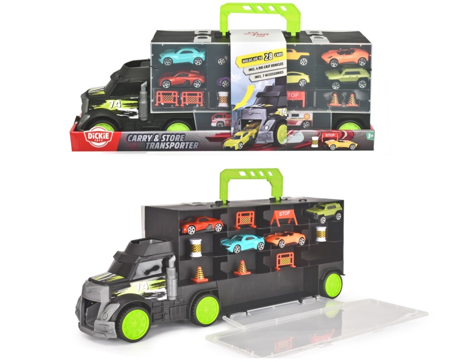 Vehículo Dickie Camión Transportador de Autitos 43CM 