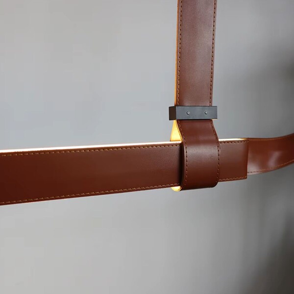 LUMINARIA DE TECHO LEATHER SQUARE Negro - UNICO