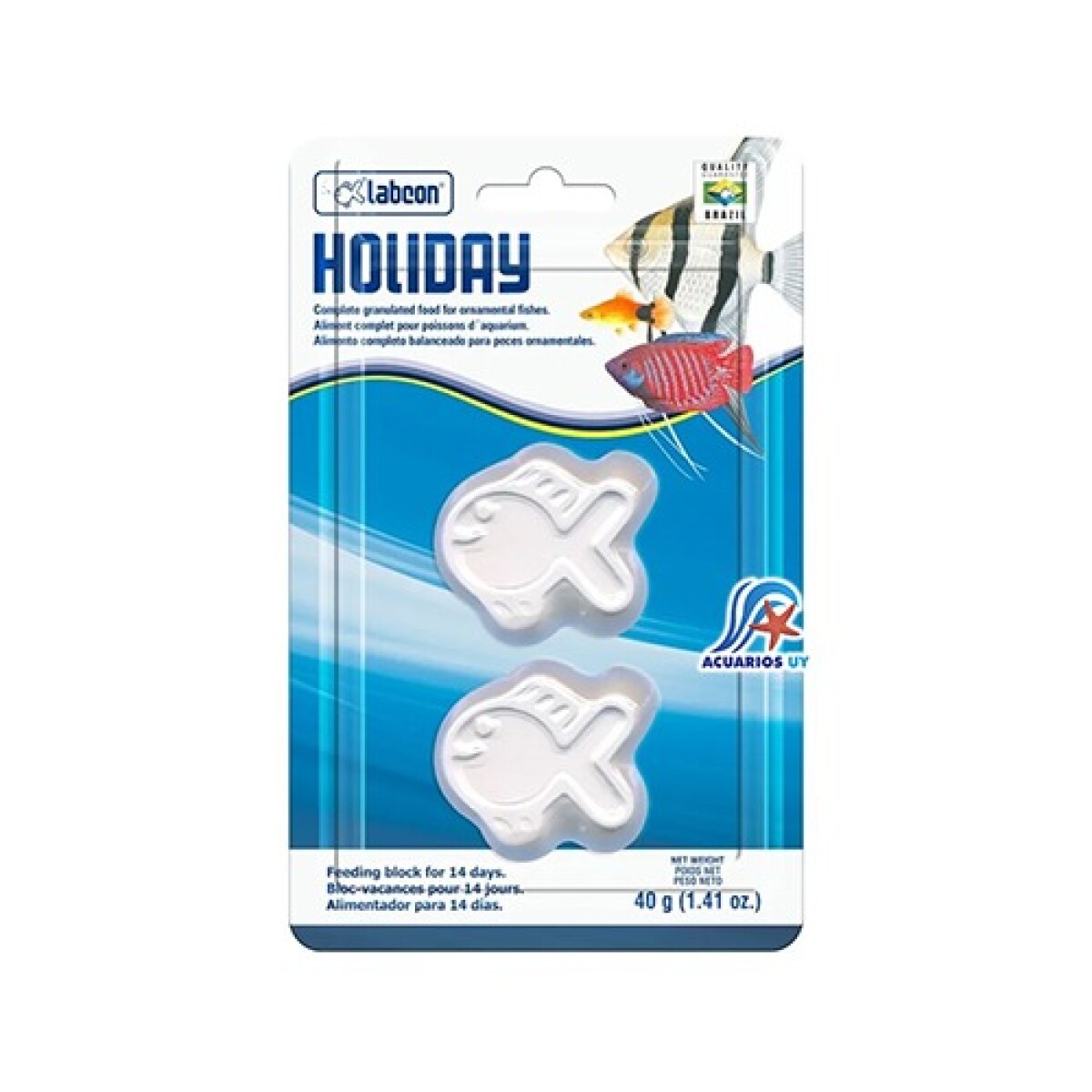 ALIMENTO VACACIONAL PECES HOLIDAY 14 DIAS 40 GRS 