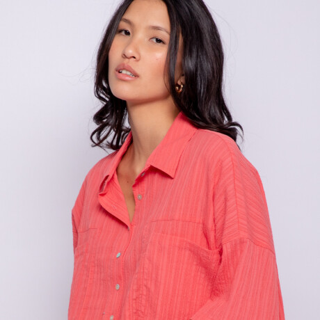 CAMISA BASSETT Coral