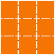 30.3X30.3 REVESTIMIENTO EN MALLA DE PIEZAS 10X10 NARANJA GAMAS DE NARANJA