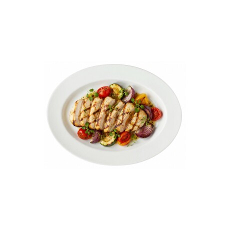 Fuente Oval Llana de Porcelana Blanca 25 x 19 cm Actualite Fuente Oval Llana de Porcelana Blanca 25 x 19 cm Actualite