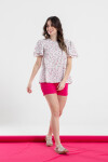 BLUSA NEUS ESTAMPADO FLORES ROSA