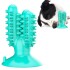 Juguete Dental Cactus Perro Higiene C/ Ventosa Limpia Sarro Color Variante Verde Agua
