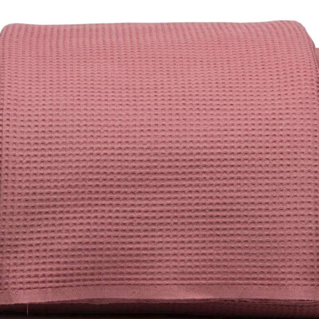 Juego Colcha y Funda Piquet Dohler 2 Plaza 100% Algodón Rosa