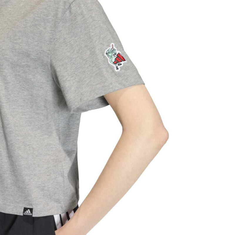 REMERA ADIDAS W FOOD CRO Mujer KA5074 Gris Claro