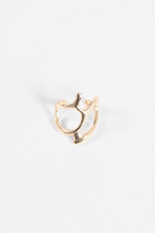 Anillo metallic dorado