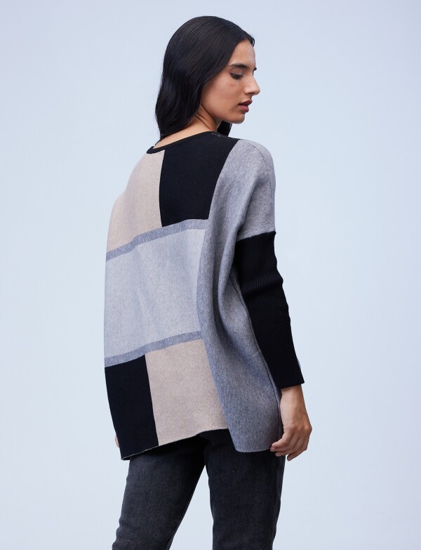 Buzo Colorblock GRIS/MULTI