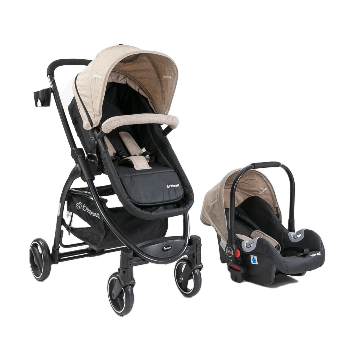 Coche Bebesit Alfa Travel System - BEIGE 