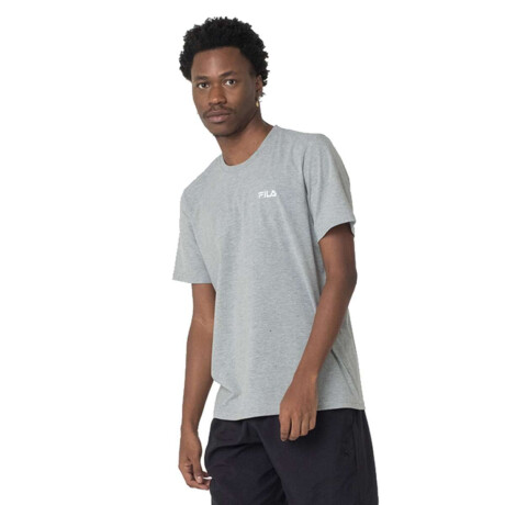 Fila Remera Masculina Classic Gris-Blanco