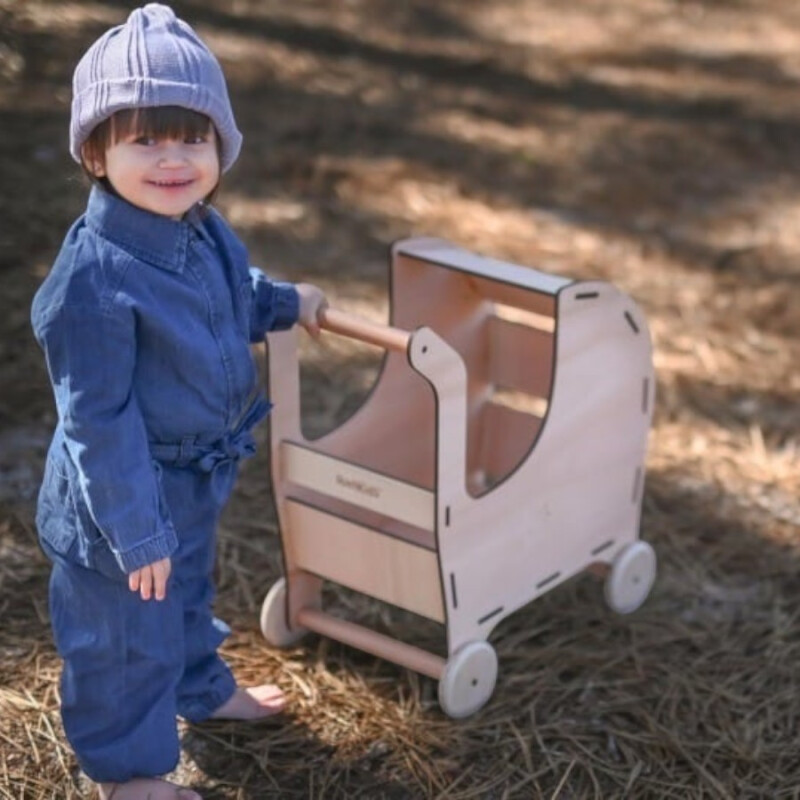 Coche de Muñecas de Madera RustiKids Coche de Muñecas de Madera RustiKids