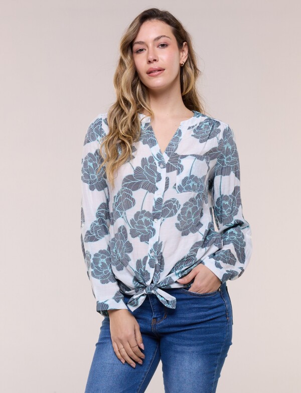 Blusa Nudo MULTI/BLANCO