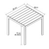 JGO MESA CUAD P/JARDIN BEIGE COMB 5PZAS Unica