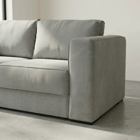 Sofá Olimpus - Microfibra - 3 cuerpos Kruger 06-155 (Ceniza)