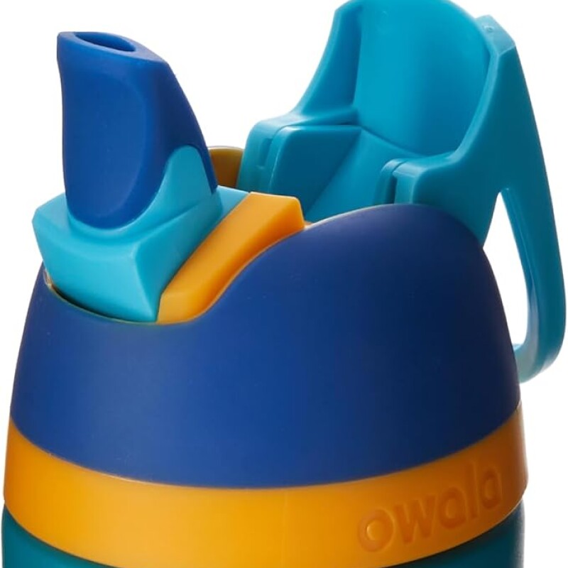 Owala Kids Flip - Stainless Steel - 14-oz. - Blue/Teal (Splishy Splashy) Blue/Teal (Splishy Splashy)