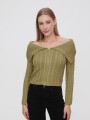 Cardigan Daiarita Verde Oliva Claro
