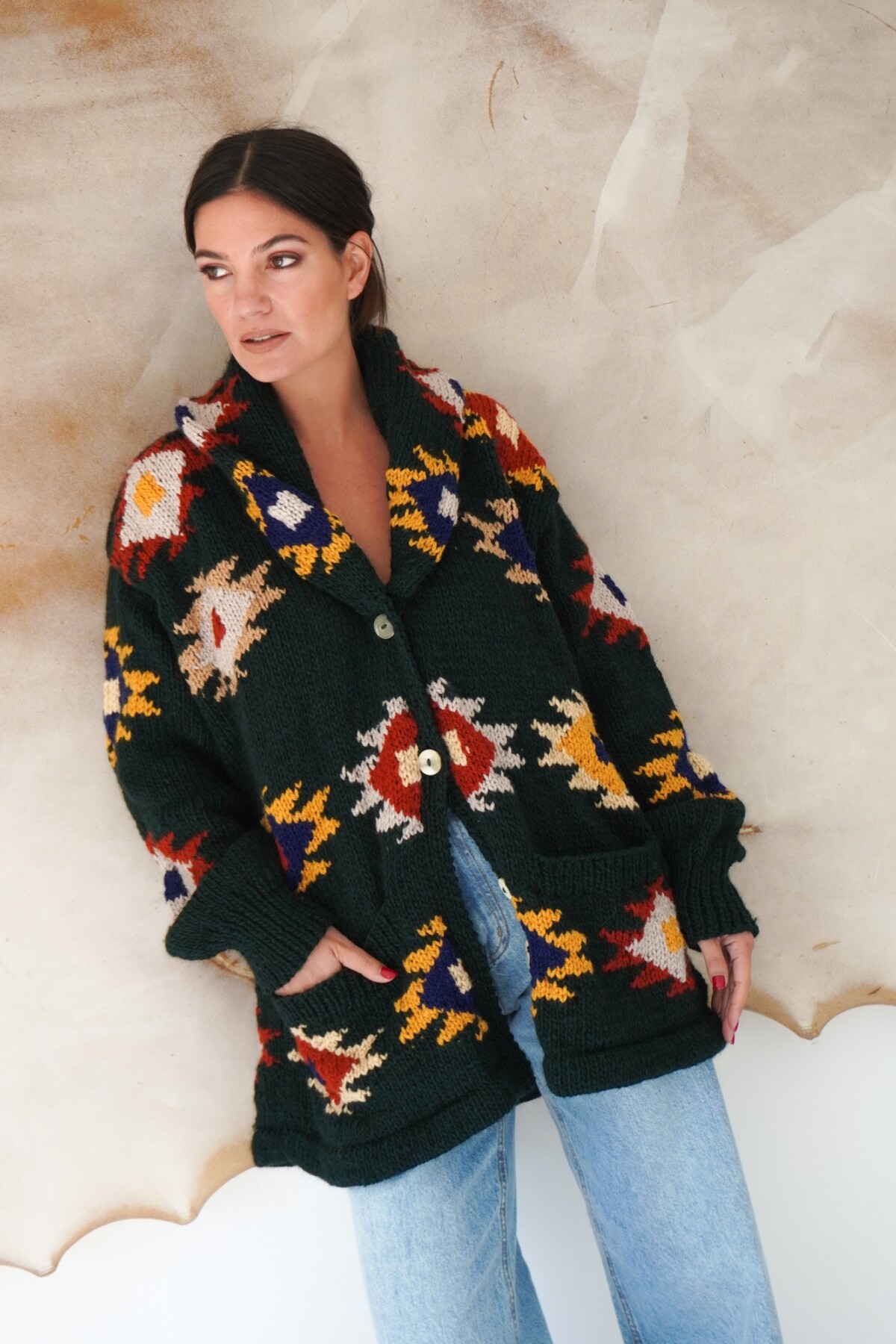 Saco Sony Lana Verde Inglés