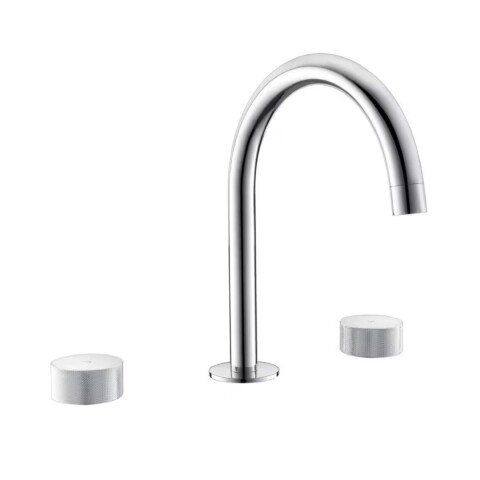 Grifería de lavatorio bimando de mesada Nuoro cromo Grifería De Lavatorio Bimando De Mesada Nuoro Cromo