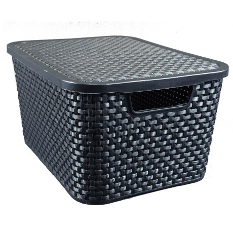 Caja ratán 20 lts NEGRO