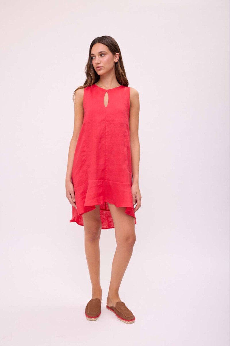 VESTIDO POLK - Rojo 