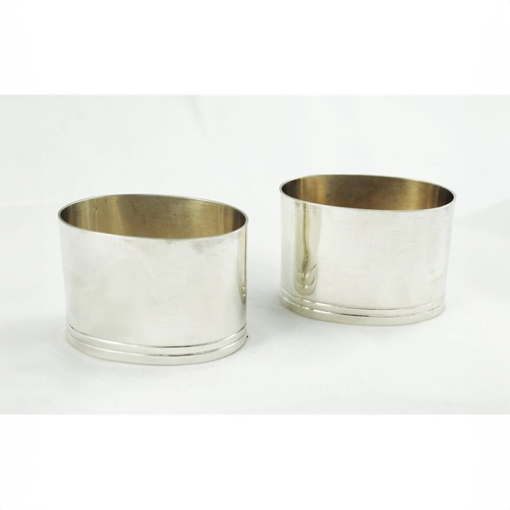 Par de servilleteros en plata Par de servilleteros en plata