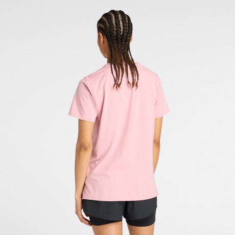 Remera New Balance de Dama - Linear Performance - WT53070PTF PINK