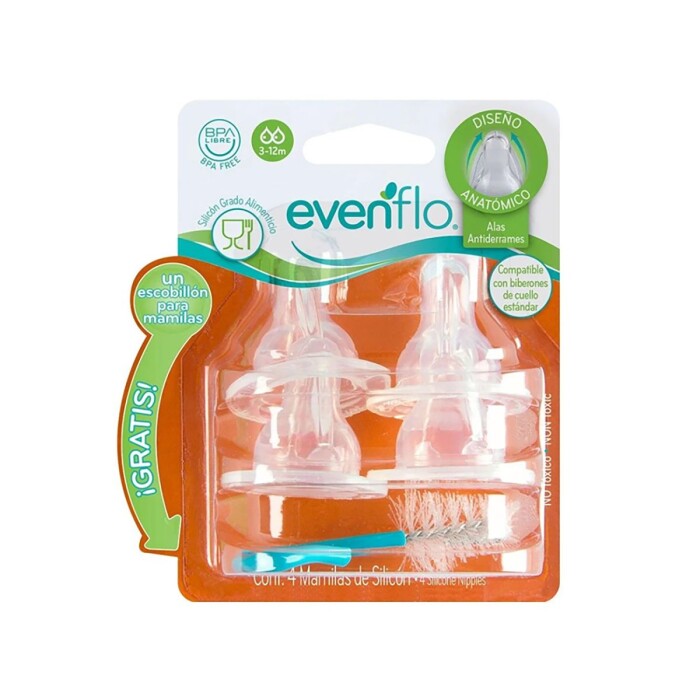 EVENFLO TETINA FM 4X3 + ESCOBILLON única