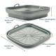 Bandeja Silicona Air fryer plegable 21x21x2 cuadrada Sin Color
