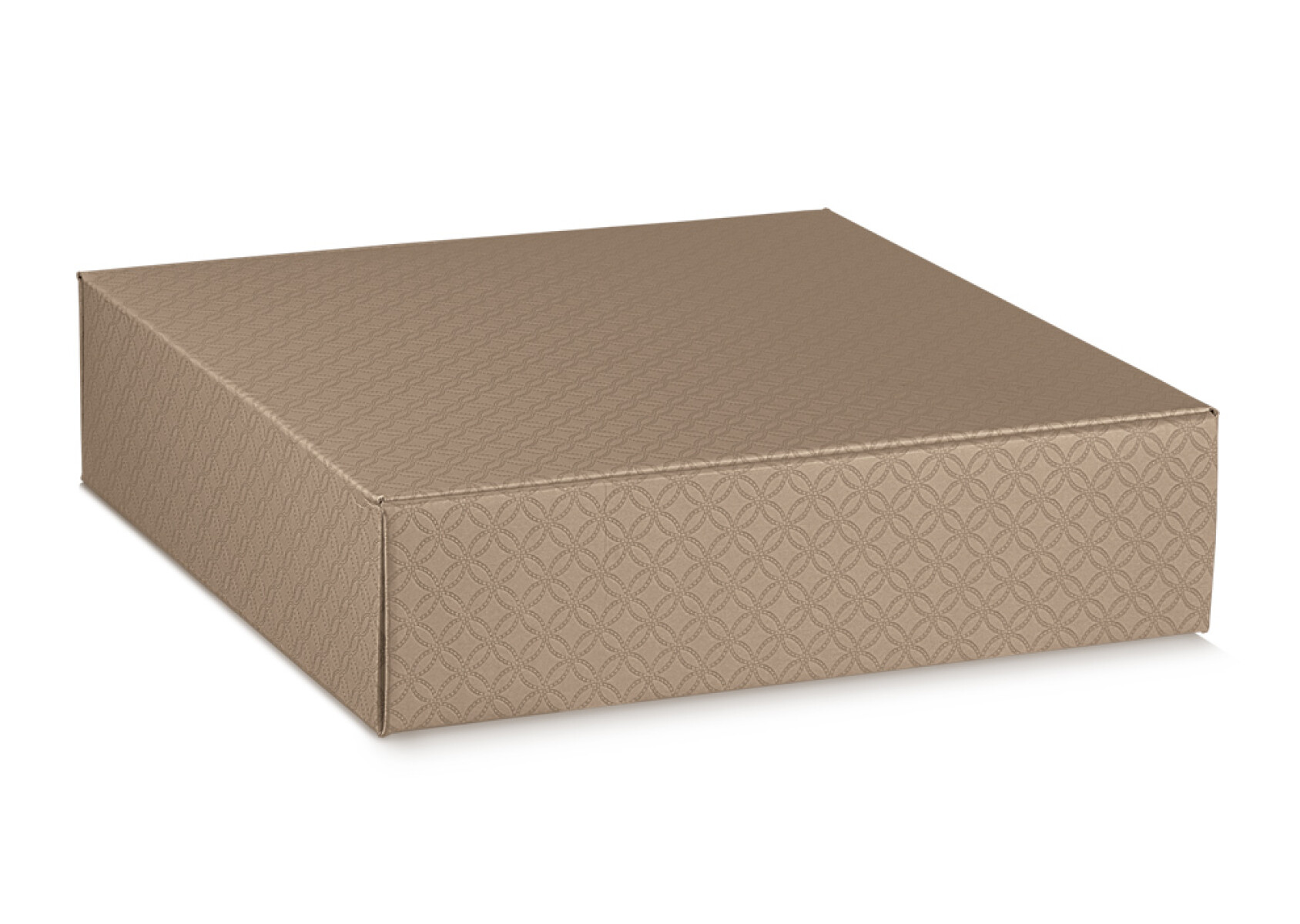 Caja rígida 4 botellas 34x37x9 - 37256 - MATELASSE CUOIO 