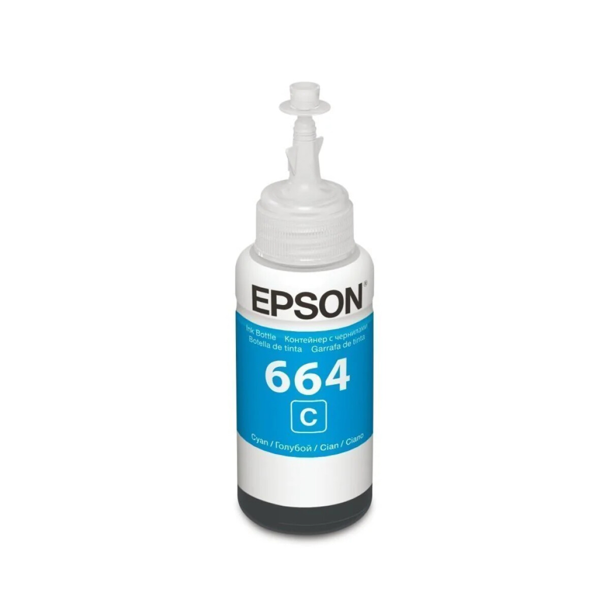 EPSON T664220 BOTELLA TINTA CYAN L200/210/220/355/555/1300 - Epson T664220 Botella Tinta Cyan L200/210/220/355/555/1300 