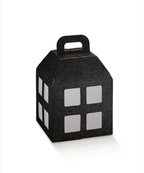 Caja linterna 20x20x25 cm. - SETA NERO Caja linterna 20x20x25 cm. - SETA NERO