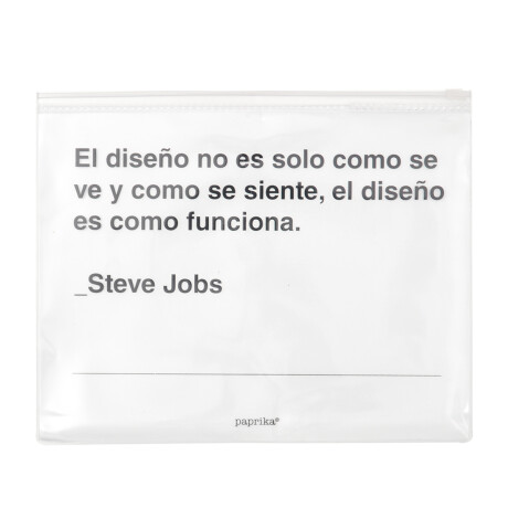 Estuche Pvc Frase Steve Jobs