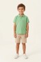 Remera m/c polo con detalle en cuello VERDE CLARO