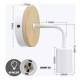 Pack X2 Aplique Lampara Nordica De Metal Para Pared Nairobi Pack X2 Aplique Lampara Nordica De Metal Para Pared Nairobi