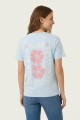 Remera m/c estampada Always Summer CELESTE