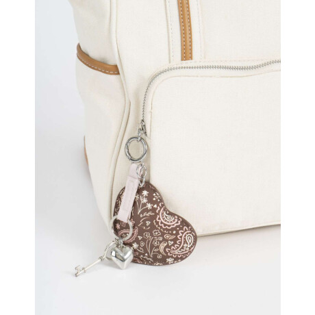 Mochila Canvas Bicolor Blanco Crudo