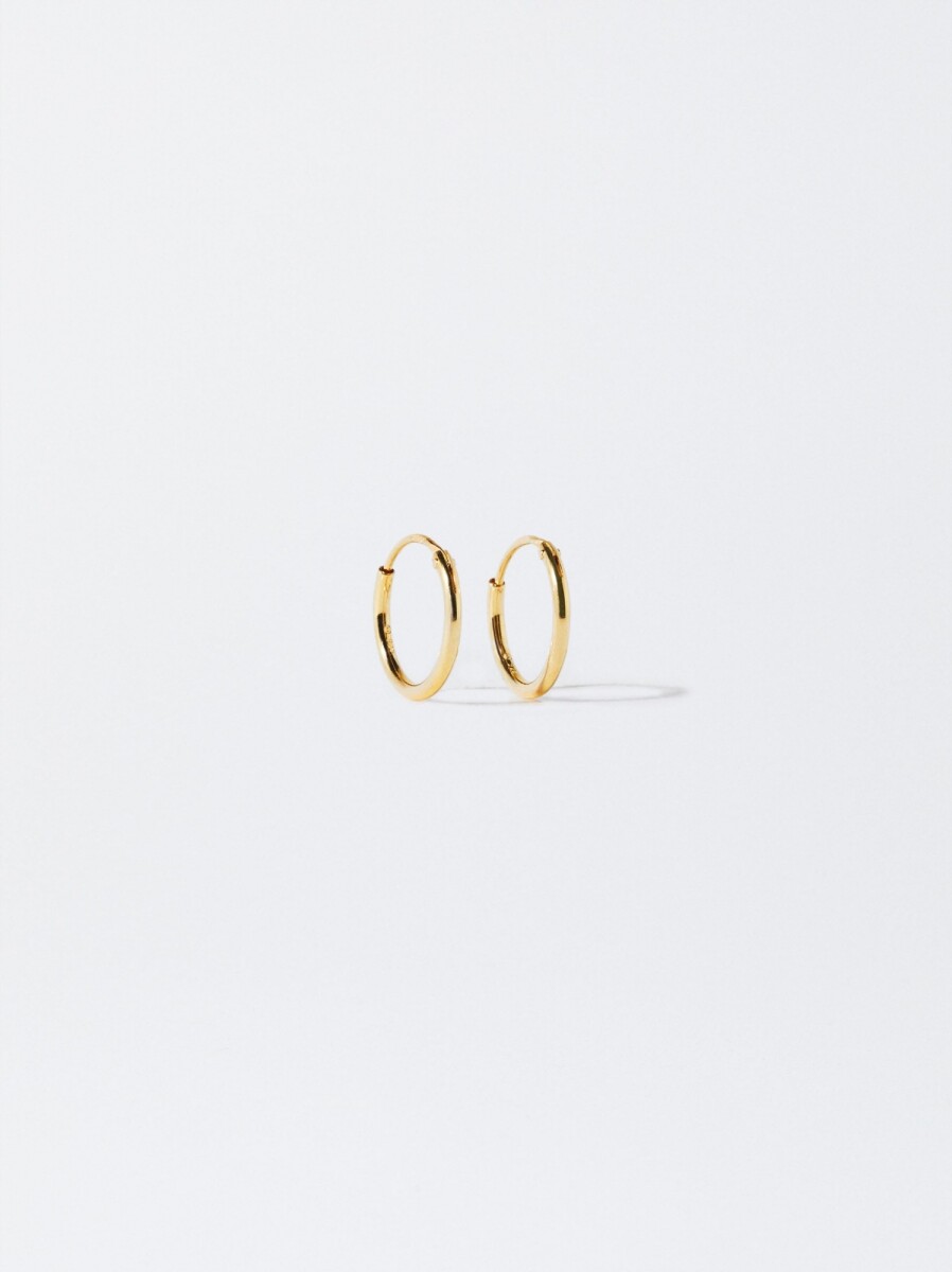 Pendientes De Aro De Plata 925 - dorado 
