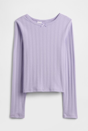 Remera Rib Niña Orchid