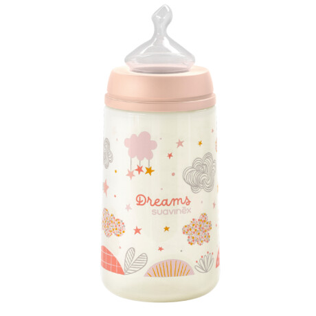 Mamadera Suavinex Pro Anatómica 0-6 Meses Flujo M Rosada 270ml Mamadera Suavinex Pro Anatómica 0-6 Meses Flujo M Rosada 270ml