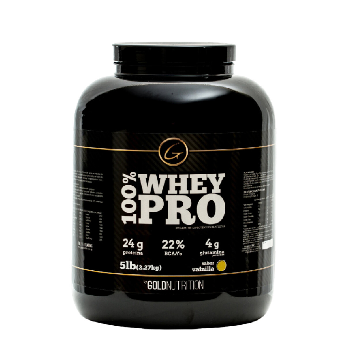 Whey Pro 100% 5lb Gold Nutrition - Vainilla 
