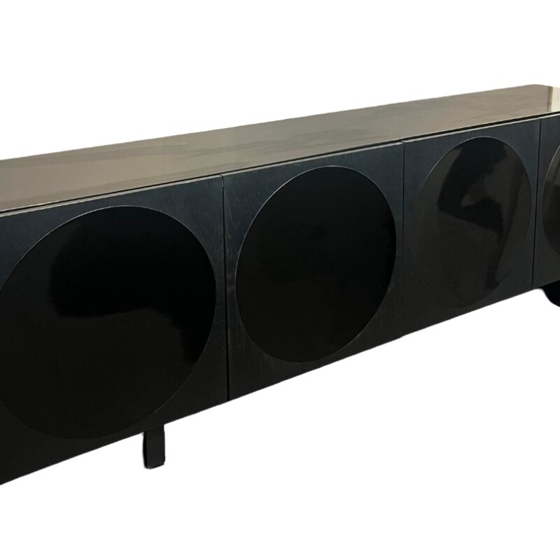 Vajillero de 4 puertas 2.40mts - Color negro - PRODUCTO CON DETALLES EN LA MADERA - Vajillero de 4 puertas 2.40mts - Color negro - PRODUCTO CON DETALLES EN LA MADERA -
