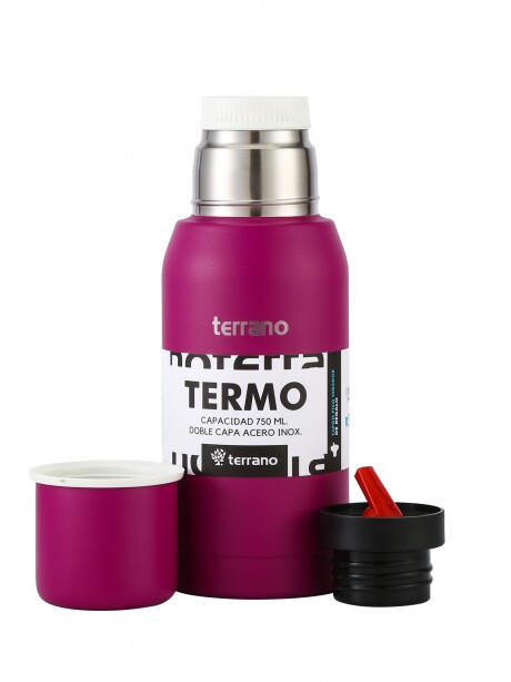 Set Acero 750ml / Mate con Tapa Violeta